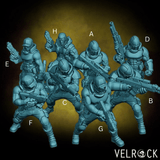 Guardsmen Miniature | Set of 8 - Tabletop RPG & D&D miniature. Perfect for wargaming & collectors