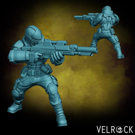 Guardsmen Miniature | B - Tabletop RPG & D&D miniature. Perfect for wargaming & collectors