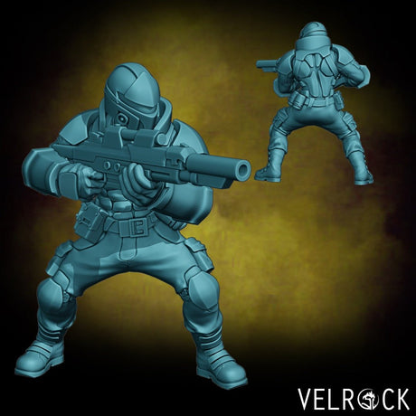 Guardsmen Miniature | C - Tabletop RPG & D&D miniature. Perfect for wargaming & collectors