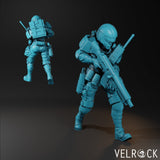 Guardsmen Sci Fi Guards Miniature | J - Tabletop RPG & D&D miniature. Perfect for wargaming & collectors