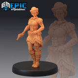 Gunner Dorothy Miniature | A - Tabletop RPG & D&D miniature. Perfect for wargaming & collectors