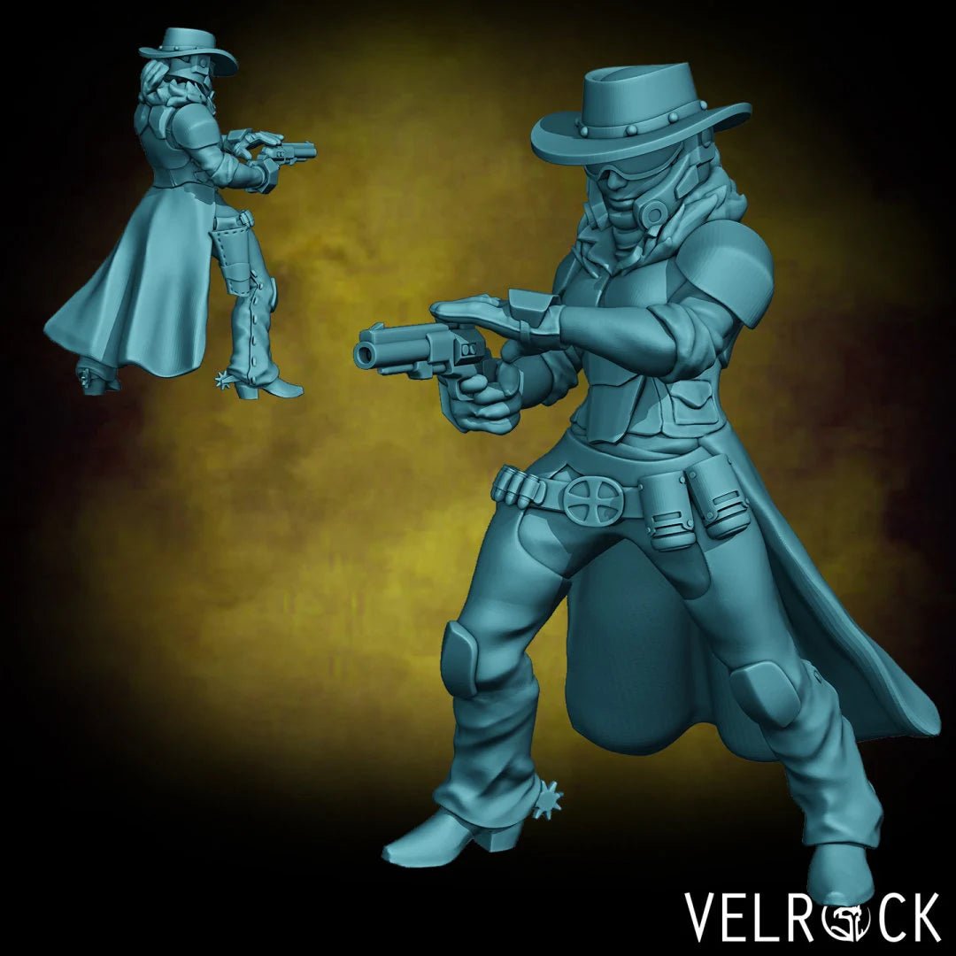 Gunslinger Miniature - D - 28mm