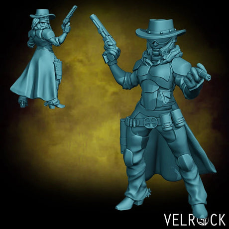 Gunslinger Miniature | D - Tabletop RPG & D&D miniature. Perfect for wargaming & collectors