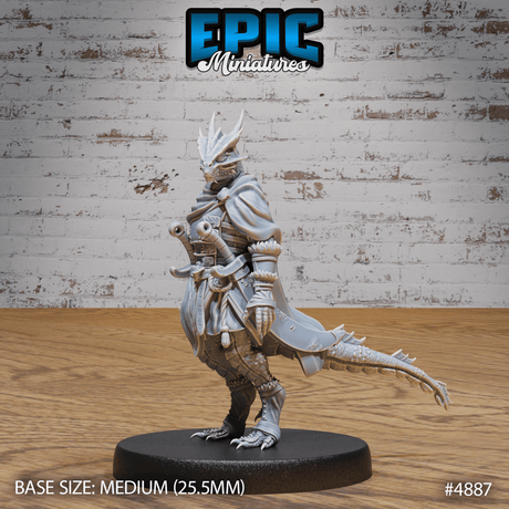 Half Dragon Adventurer Miniature | A - Tabletop RPG & D&D miniature. Perfect for wargaming & collectors