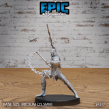 Half Drow Slave Master Miniature | B - Tabletop RPG & D&D miniature. Perfect for wargaming & collectors