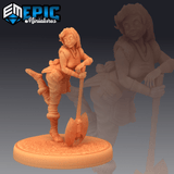 Half Dwarf Miniature | B - Tabletop RPG & D&D miniature. Perfect for wargaming & collectors