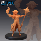 Half Gnome Miniature | C - Tabletop RPG & D&D miniature. Perfect for wargaming & collectors