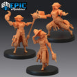 Half Gnome Miniature | set of 3 - Tabletop RPG & D&D miniature. Perfect for wargaming & collectors