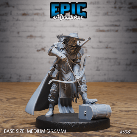 Half Orc Female Adventurer Miniature | C - Tabletop RPG & D&D miniature. Perfect for wargaming & collectors