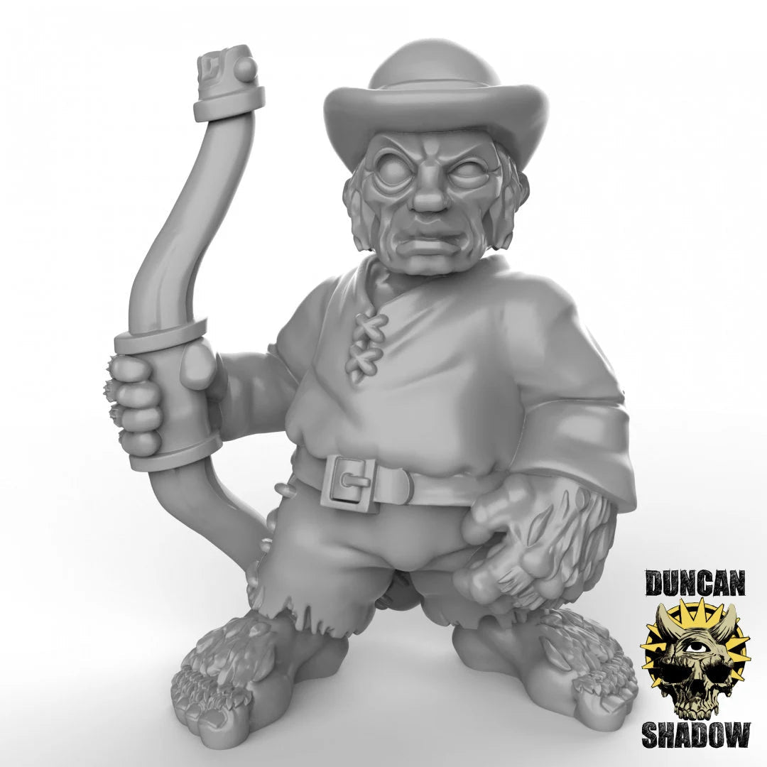 Halfling Archers Miniature - B - 28mm