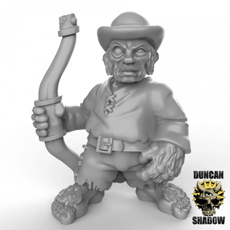 Halfling Archers Miniature | B - Tabletop RPG & D&D miniature. Perfect for wargaming & collectors