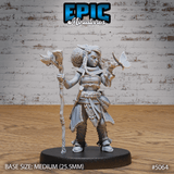 Halfling Druid Female Miniature | A - Tabletop RPG & D&D miniature. Perfect for wargaming & collectors