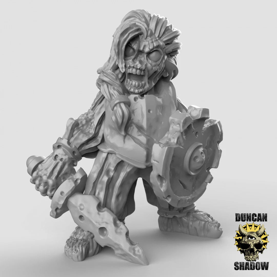 Halfling Folk Miniature | B - Tabletop RPG & D&D miniature. Perfect for wargaming & collectors