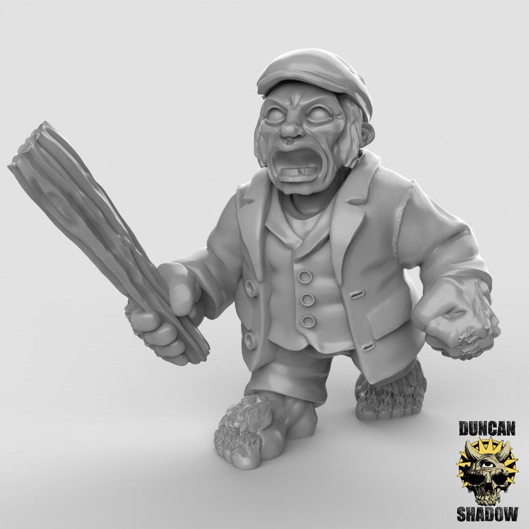 Halfling Gangsters Miniature | A - Tabletop RPG & D&D miniature. Perfect for wargaming & collectors