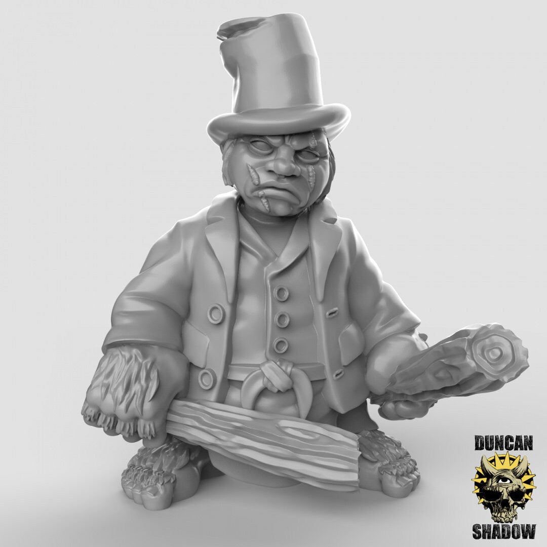 Halfling Gangsters Miniature | B - Tabletop RPG & D&D miniature. Perfect for wargaming & collectors