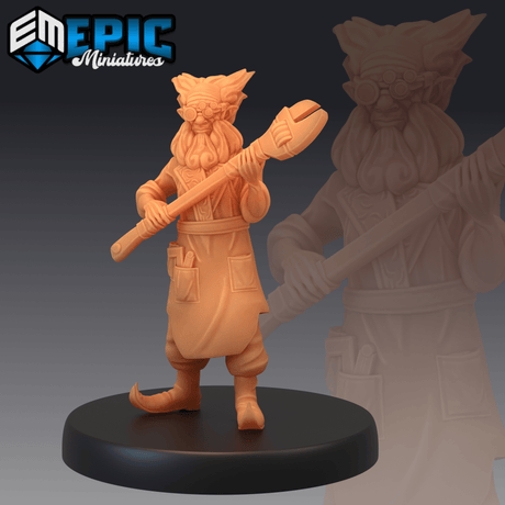 Halfling Inventors Miniature | B - Tabletop RPG & D&D miniature. Perfect for wargaming & collectors