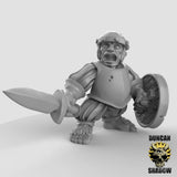 Halfling city guards Miniature | A - Tabletop RPG & D&D miniature. Perfect for wargaming & collectors