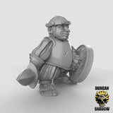 Halfling city guards Miniature | B - Tabletop RPG & D&D miniature. Perfect for wargaming & collectors