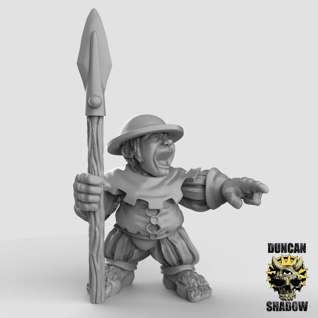 Halfling Knight Miniature - B - 28mm