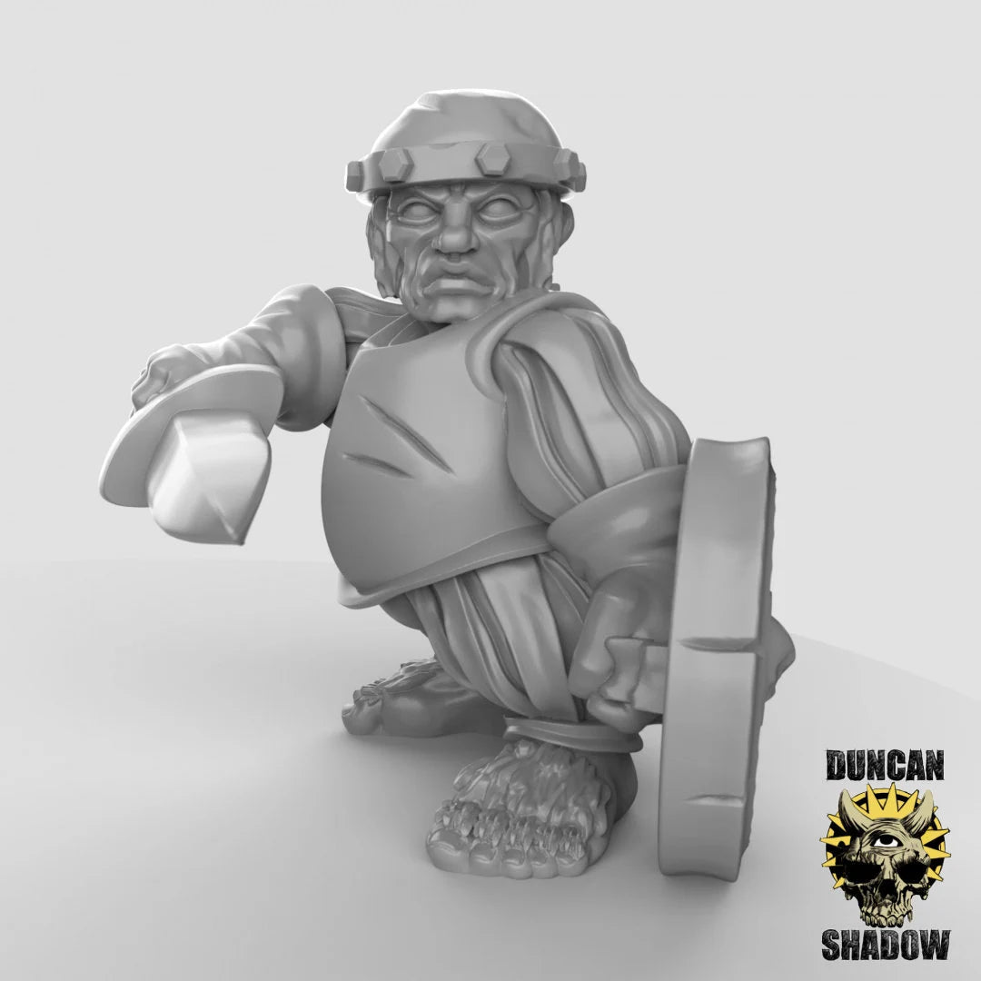 Halfling city guards Miniature | C - Tabletop RPG & D&D miniature. Perfect for wargaming & collectors
