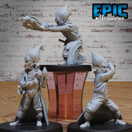 Halfling Noble Miniature | Set of 3 - Tabletop RPG & D&D miniature. Perfect for wargaming & collectors