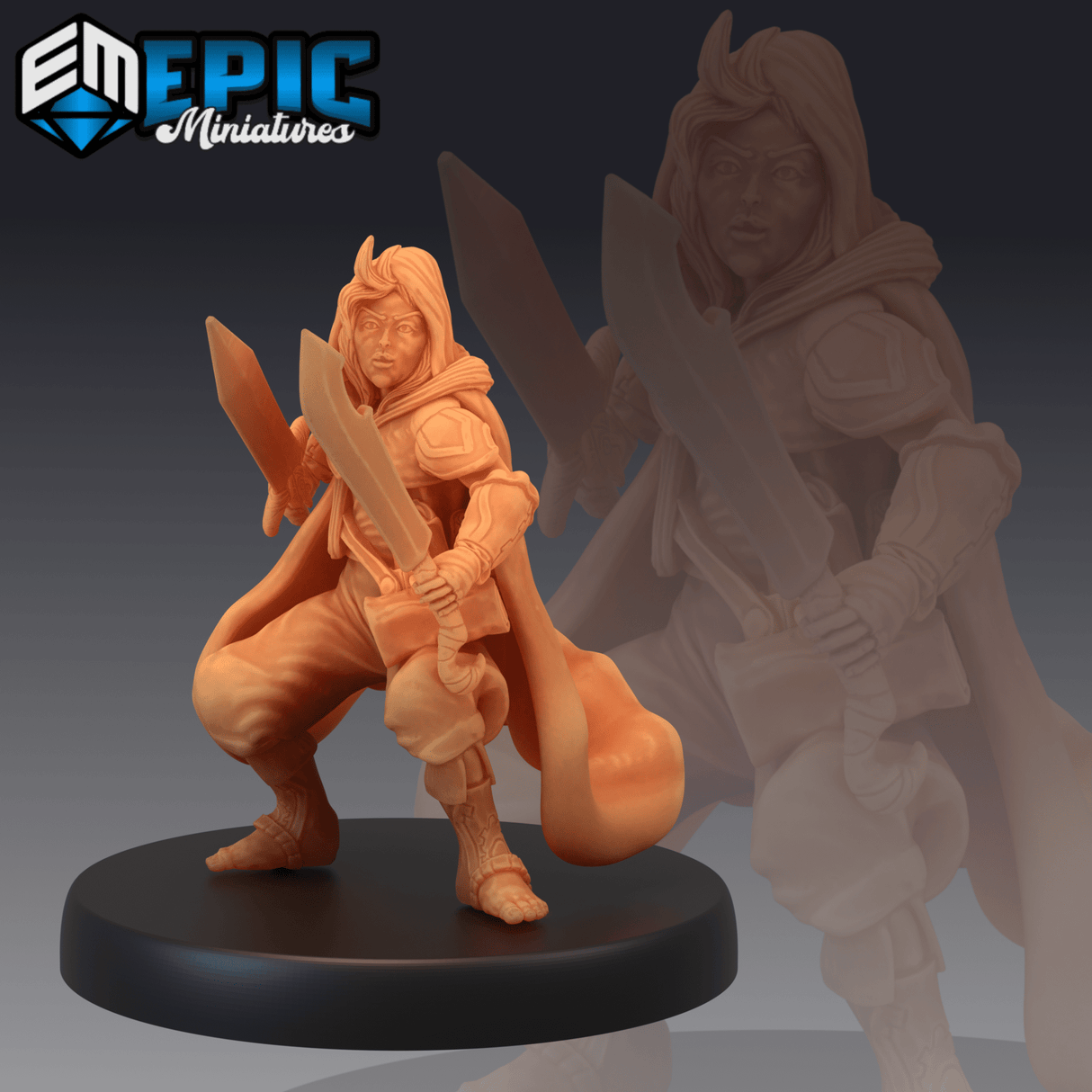 Halfling Rogue Miniature | B - Tabletop RPG & D&D miniature. Perfect for wargaming & collectors