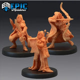 Halfling Rogue Miniature | set of 3 - Tabletop RPG & D&D miniature. Perfect for wargaming & collectors