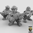 Halfling with Rifle Miniature | Set of 3 - Tabletop RPG & D&D miniature. Perfect for wargaming & collectors