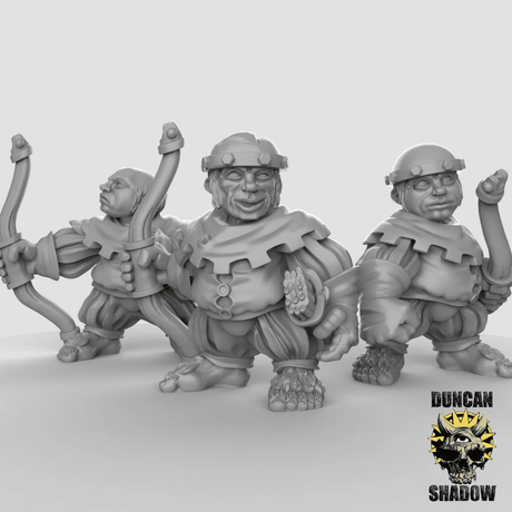 Halflings Miniature | 28mm - Tabletop RPG & D&D miniature. Perfect for wargaming & collectors