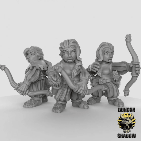 Halflings Miniature | 28mm - Tabletop RPG & D&D miniature. Perfect for wargaming & collectors