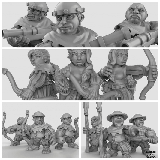 Halflings Miniature - 28mm - 