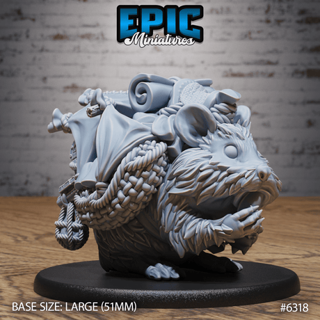Hamsterfolk adventures Miniature | C - Tabletop RPG & D&D miniature. Perfect for wargaming & collectors