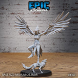 Harpy Miniature | 4357 - Tabletop RPG & D&D miniature. Perfect for wargaming & collectors