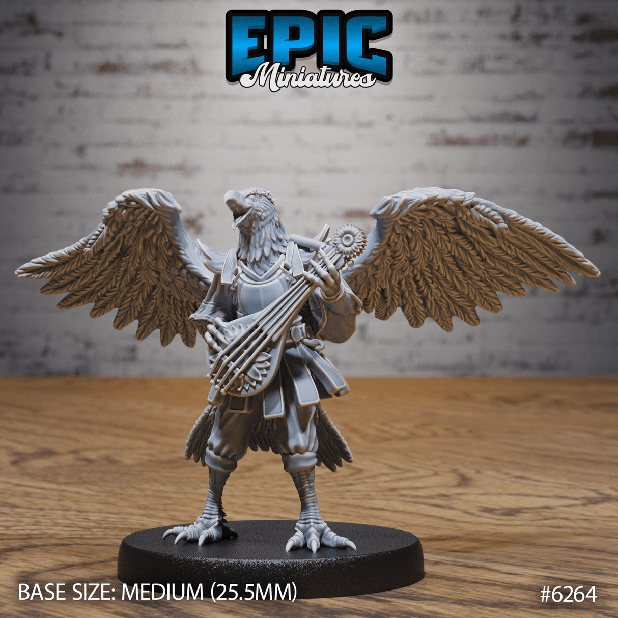 Hawk Folk Miniature | C - Tabletop RPG & D&D miniature. Perfect for wargaming & collectors