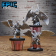 Hawk Folk Miniature | Set of 3 - Tabletop RPG & D&D miniature. Perfect for wargaming & collectors