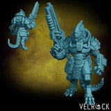 Heavy Lizardmen Miniature | A - Tabletop RPG & D&D miniature. Perfect for wargaming & collectors