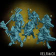 Heavy Lizardmen Miniature | Set of 6 - Tabletop RPG & D&D miniature. Perfect for wargaming & collectors