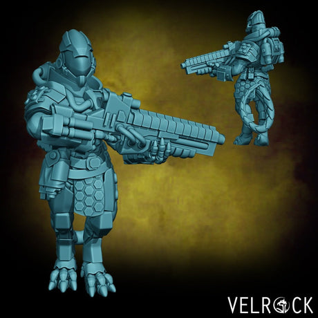 Female Heavy Lizardmen Miniature | D - Tabletop RPG & D&D miniature. Perfect for wargaming & collectors