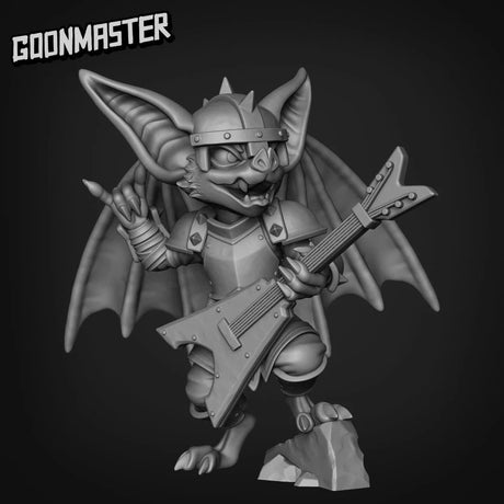 Heavy Metal Bat Miniature | A - Tabletop RPG & D&D miniature. Perfect for wargaming & collectors