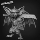 Heavy Metal Bat Miniature | C - Tabletop RPG & D&D miniature. Perfect for wargaming & collectors