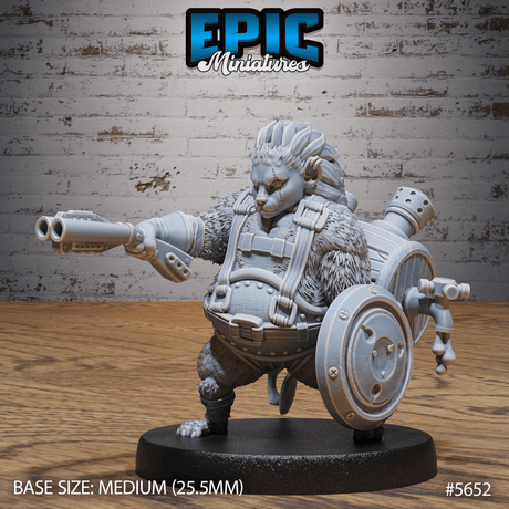 Hedgehog Arsonist Miniature | C - Tabletop RPG & D&D miniature. Perfect for wargaming & collectors