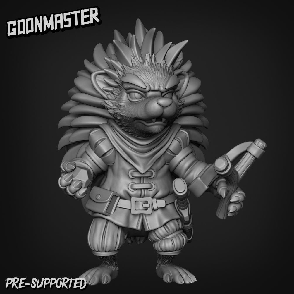 Hedgehog Bandit Miniature | F - Tabletop RPG & D&D miniature. Perfect for wargaming & collectors