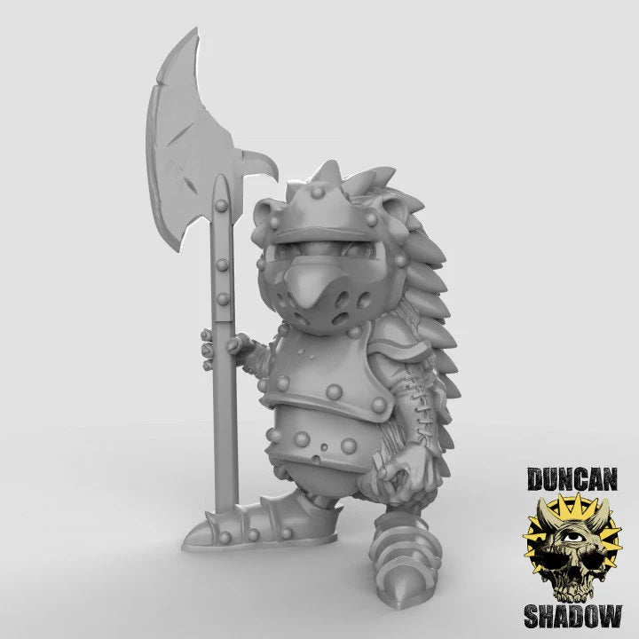 Hedgehog Knight Miniature | B - Tabletop RPG & D&D miniature. Perfect for wargaming & collectors