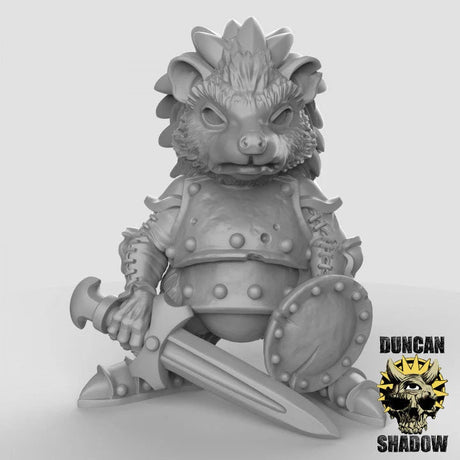 Hedgehog Warriors Miniature | B - Tabletop RPG & D&D miniature. Perfect for wargaming & collectors