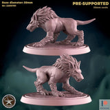 Hellhound Miniature | B - Tabletop RPG & D&D miniature. Perfect for wargaming & collectors