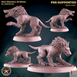 Hellhound Miniature | Set of 2 - Tabletop RPG & D&D miniature. Perfect for wargaming & collectors