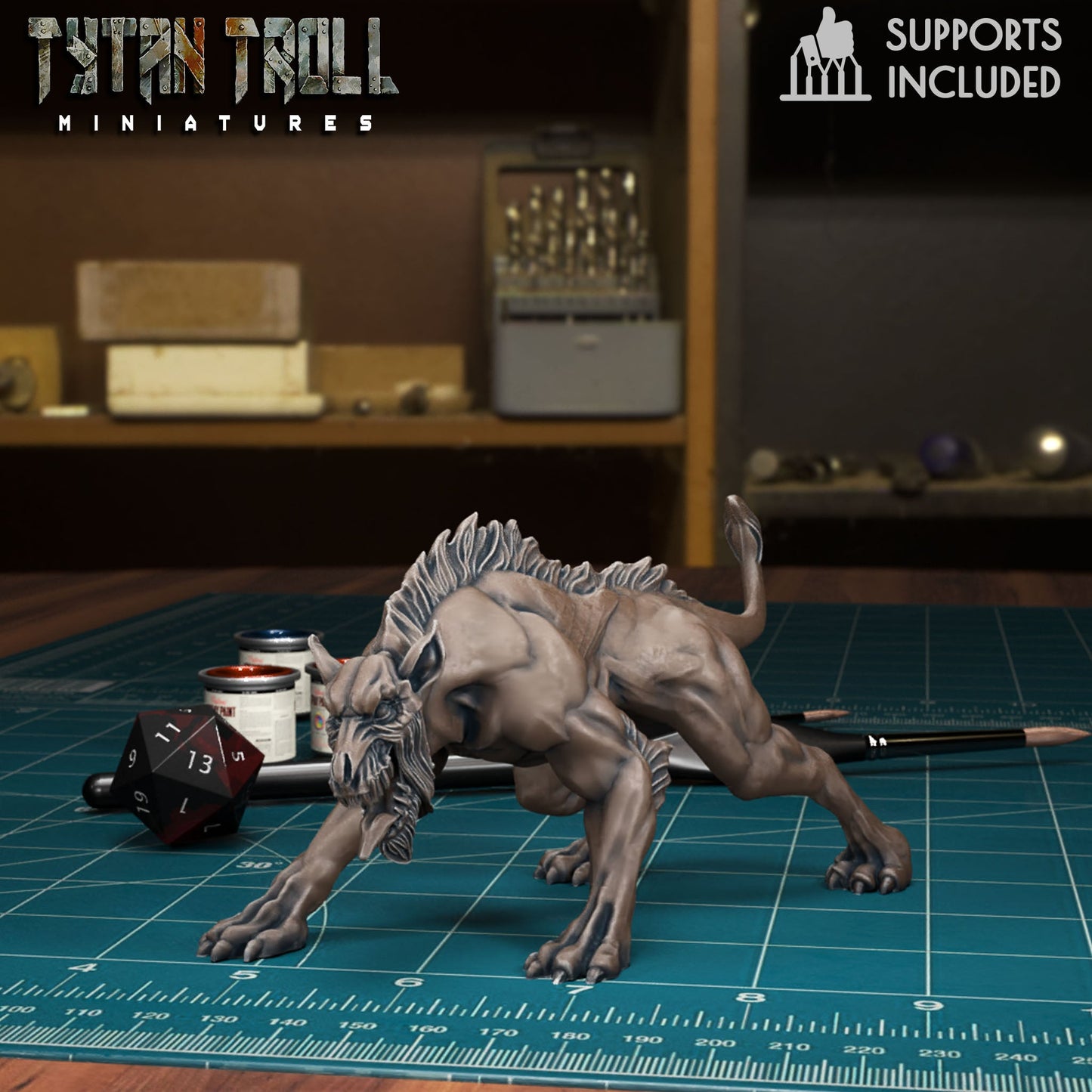 Hellhound Pack Miniature - A - 28mm