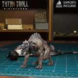 Hellhound Pack Miniature | C - Tabletop RPG & D&D miniature. Perfect for wargaming & collectors