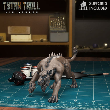 Hellhound Pack Miniature | D - Tabletop RPG & D&D miniature. Perfect for wargaming & collectors