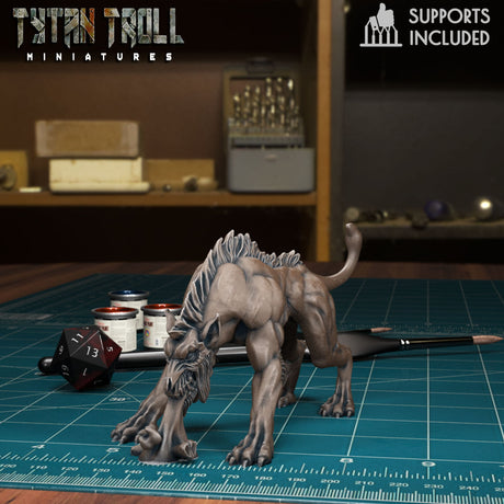 Hellhound Pack Miniature | F - Tabletop RPG & D&D miniature. Perfect for wargaming & collectors